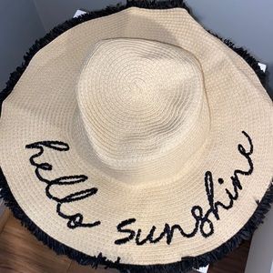 Beach Hat “hello sunshine”